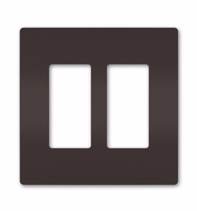 Pass & Seymour Standard Decorator Wallplates 2 Gang Brown Polycarbonate Snap-on