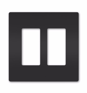 Pass & Seymour Standard Decorator Wallplates 2 Gang Black Polycarbonate Snap-on