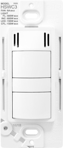 Pass & Seymour Humidity Based Fan Speed Controls