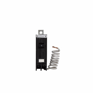 Eaton Cutler-Hammer QBGFT Series Bolt-on Ground Fault Circuit Breakers 15 A 120/240 VAC 10 kAIC 1 Pole 1 Phase