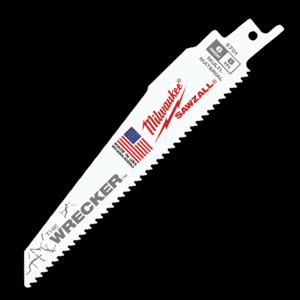 Milwaukee SAWZALL® Reciprocating Saw Blades 5 Piece 7/11 TPI 6 in Metal, Nail-embedded Wood, Plastic Demo