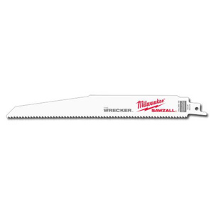 Milwaukee SAWZALL® Reciprocating Saw Blades 25 Piece 7/11 TPI 9 in Metal, Nail-embedded Wood, Plastic Demo