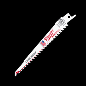Milwaukee SAWZALL® Reciprocating Saw Blades 25 Piece 5 TPI 6 in Nail-embedded Wood Fang Tip, Thin Kerf