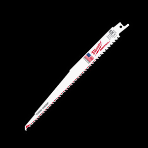 Milwaukee SAWZALL® Reciprocating Saw Blades 50 Piece 6 TPI 6 in Nail-embedded Wood Fang Tip, Thin Kerf