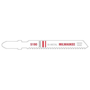 Milwaukee Jigsaw Blades 5 Piece 14 TPI 3 in Metal 1/4 in