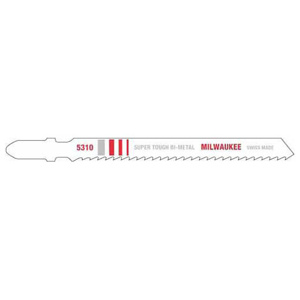 Milwaukee Jigsaw Blades 5 Piece 10 TPI 4 in Metal, Wood
