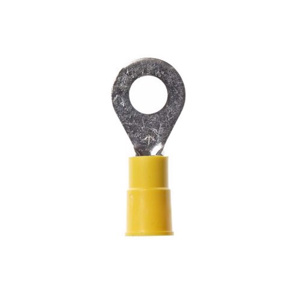 3M RV Series Insulated Ring Terminals 12 - 10 AWG 1/4 in Yellow