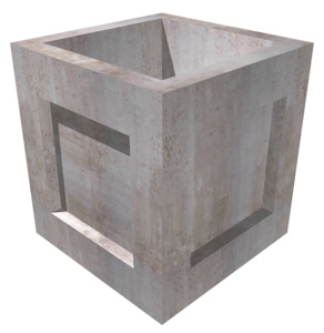 Oldcastle Infrastructure Underground Electrical Enclosure Pull Vaults Concrete 6 x 6 x 6 ft