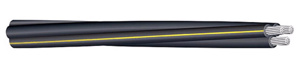 Southwire 600 V Triplex Secondary Underground Distribution Cable 2-4-2 AWG Stranded Stephens 1000 ft Reel Black/Yellow