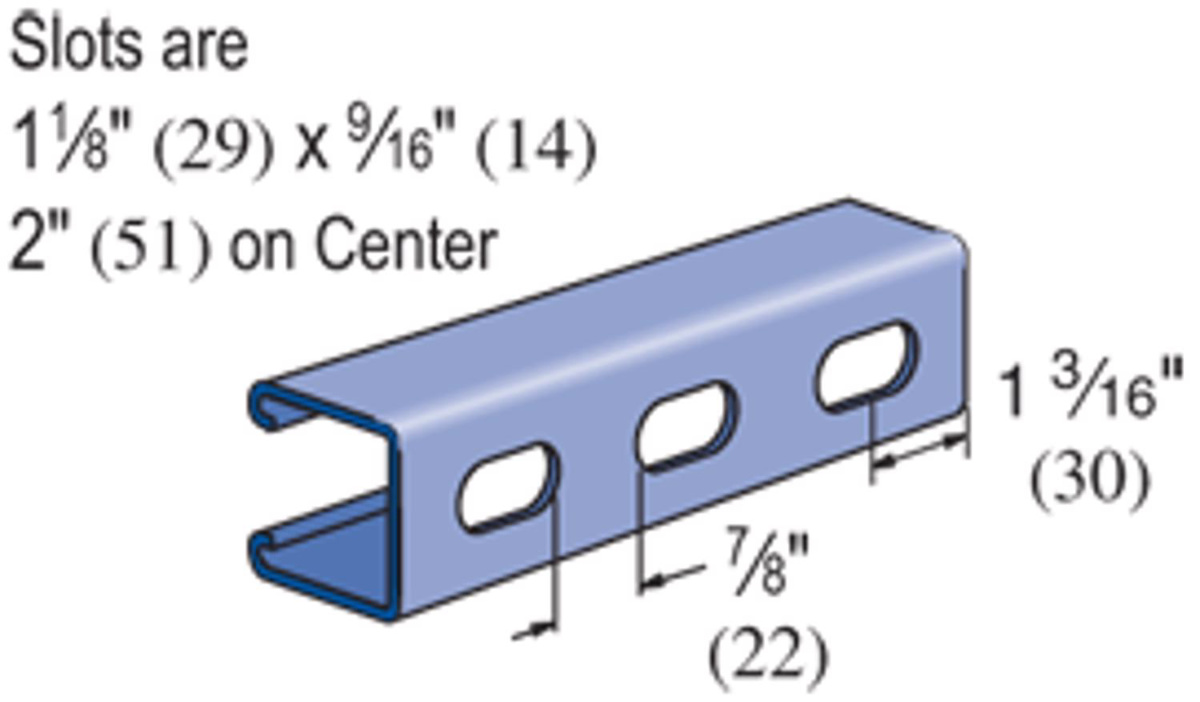 Atkore PowerStrut Atkore PowerStrut PS200 Series Slotted Strut Channels 15/8" x 15/8