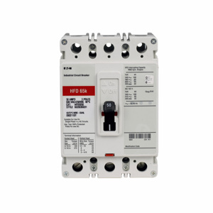 Eaton HFD Series C Molded Case Industrial Circuit Breakers 25 A 600 VAC/250 VDC 3 Pole