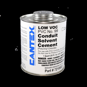 Cantex Low VOC Cements 1 qt Can Clear