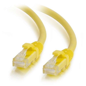 Legrand Quiktron Cat6 Riser Patch Cords Unshielded RJ45, Booted 10 ft Yellow