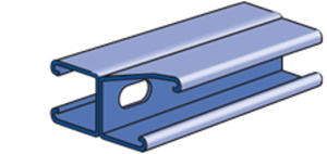Atkore Power-Strut PS200 Series Back-to-Back Slotted Strut Channels 3-1/4" x 1-5/8" Back to Back, Slotted Pre-galvanized