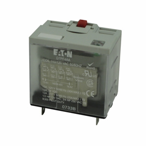 Eaton Cutler-Hammer Plug-in Ice Cube Relays 120 VAC Square Base 14 Pin LED Indicator 15 A 4PDT