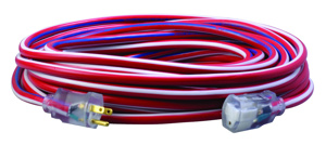 Southwire Lighted SJTW Extension Cords 15 A 125 V 12/3 50 ft Red Straight 5-15P/5-15R