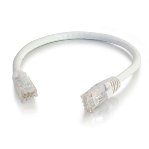 Legrand Quiktron Cat6 Riser Patch Cords Unshielded RJ45, Booted 10 ft White