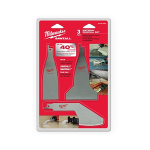 Milwaukee HACKZALL™ and SAWZALL® Blade Sets 3 Piece Grit
