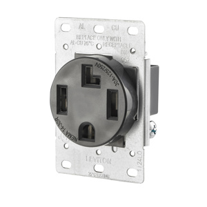 Leviton 278-S Series Single Receptacles Black 30 A 14-30R Industrial