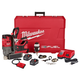 Milwaukee M18™ FUEL™ High Demand™ Lineworker Magnetic Drill Kits 1.5 in All Metal 18 V Cordless