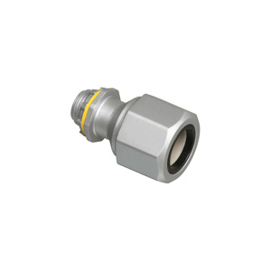 Arlington LTMC Series Straight PVC Jacketed MC & Teck 90 Degree Connectors Non-insulated 1/2 in Compression x Threaded Zinc Die Cast