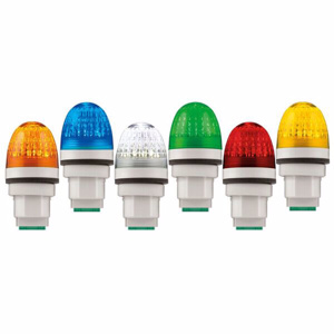 Federal Signal PMLMP Series Panel Mount Multifunctional LED Beacons Amber 12 to 24 VAC/DC 50,000 hrs NEMA 4X