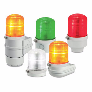 Federal Signal SLM200 StreamLine® Series Modular High Output Multifunctional LED Beacons Red 12 to 24 VAC/DC, 120 to 240 VAC 100,000 hrs NEMA 4X