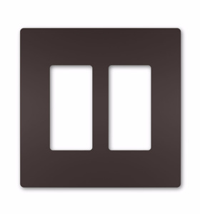 Pass & Seymour Standard Decorator Wallplates 2 Gang Bronze Polycarbonate Snap-on