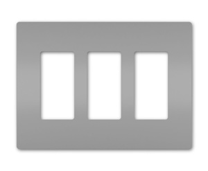 RWP263GRY RADIANT SCREWLESS WALLPLATE 3G