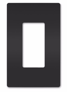 Pass & Seymour Standard Decorator Wallplates 1 Gang Black Polycarbonate Snap-on