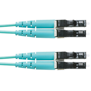 Panduit Indoor Riser Fiber Cable Assemblies 2 m LC - LC Duplex MM - OM3 2 Fiber Aqua