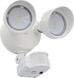 Lithonia OLF 2RH Series Motion Security Flood Lights LED White 4000 K