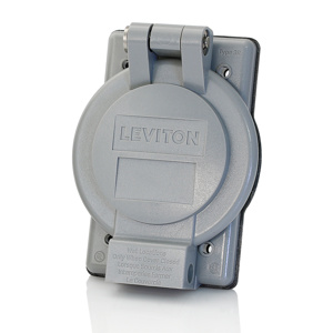 Leviton WP Series Weatherproof Outlet Box Covers Gray