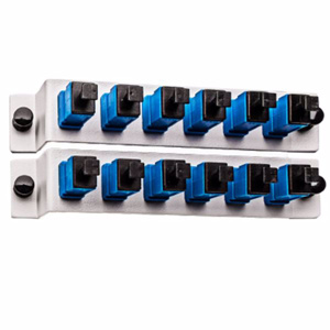 Amphenol Network Solutions 12-port LC/UPC LCX Angled Patch Plate