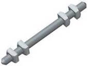 Aluma Form Steel Square Head Machine Bolts 5/8 in 10 in 12400 lbf Hot-dip Galvanized