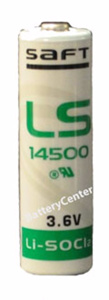 The Battery Center LS14500 Series Batteries 3.6 V Lithium Thionyl Chloride