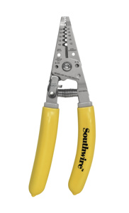 Southwire Cable Cutter & Strippers 18 - 10 AWG Solid, 20 - 12 AWG Stranded Yellow Spring-assisted