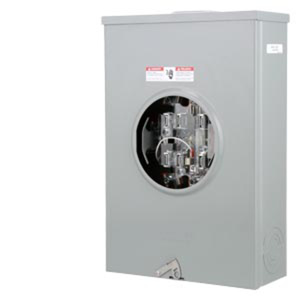 Siemens Talon Metering No Bypass Ringless Meter Sockets 200 A 600 VAC OH/UG 7 Jaw 1 Position 3 Phase Ground Lug