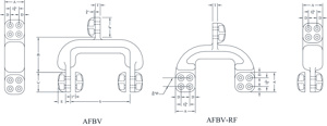 Sefcor AFBV Series Vertical Bifurcating Terminals Aluminum