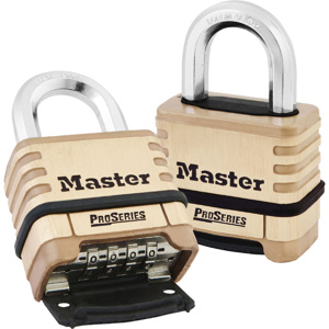 Master Lock Commercial / Industrial Combination Padlocks Boron Carbide, Brass