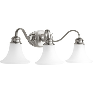 Progress Lighting Applause Series Decorative Wall Fixtures Incandescent Frosted Glass Brushed Nickel