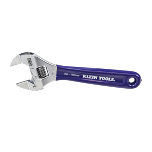 Klein Tools Slim Jaw Adjustable Wrenches 6 in 1 in Blue