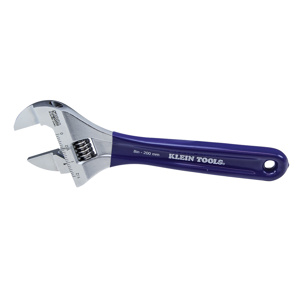 Klein Tools Slim Jaw Adjustable Wrenches 8 in 1-1/2 in Blue