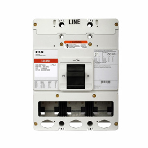 Eaton Cutler-Hammer LD Series C Interchangeable Trip Molded Case Industrial Circuit Breakers 600 A 480/600 VAC, 250 VDC 25 kAIC 3 Pole 3 Phase