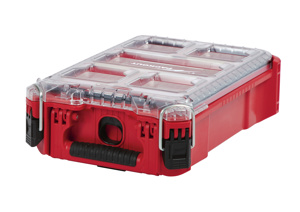 Milwaukee PACKOUT™ Compact Organizers 8 in W x 12 in D x 3.9 in H (Interior Dimensions)