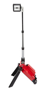 Milwaukee M18™ ROCKET™ ONE-KEY™ Dual Pack Tower Lights 18 V Cordless 1600/3100/5400/ lm or customize LED Black/Red