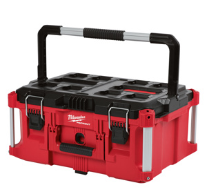 Milwaukee PACKOUT™ Tool Boxes 19.7 in W x 13.2 in D x 8.5 in H (Interior)<multisep/>22.1 in W x 16.2 in D x 11.1 in H (Exterior) Metal, Polymer