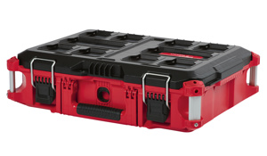 Milwaukee PACKOUT™ Tool Boxes 19.7 in W x 13.2 in D x 4.5 in H (Interior)<multisep/>22.1 in W x 16.2 in D x 6.5 in H (Exterior) Metal, Polymer