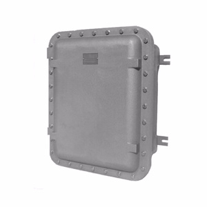 Appleton Emerson Wall Mount Hinged Weatherproof Junction Boxes 18 x 12 x 6 in Without Knockouts Gray NEMA 4/4X/7B/7C/7D/9E/9F/9G