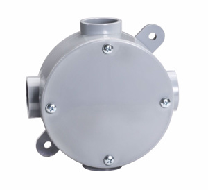 Southwire Topaz Weatherproof Round Outlet Boxes 1-7/8 in Nonmetallic